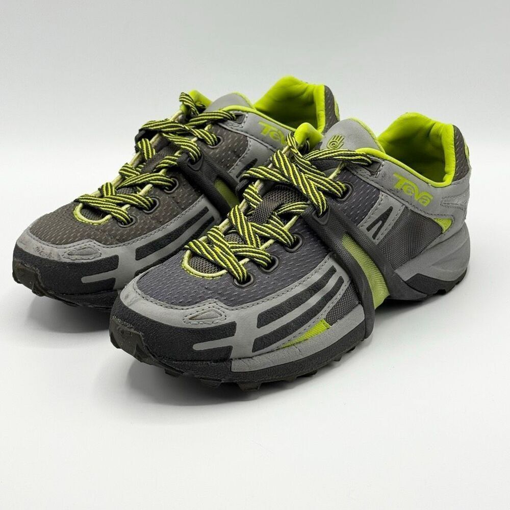 Teva X-1 Control Training Hiking Sneakers in Gray and Green -  Big Kids US 6 / S
